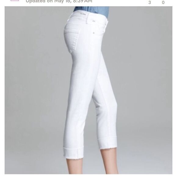 NWT Citizens of Humanity Dani Cropped Straight Leg Size 29 With a Rolled Cuff - Picture 2 of 10